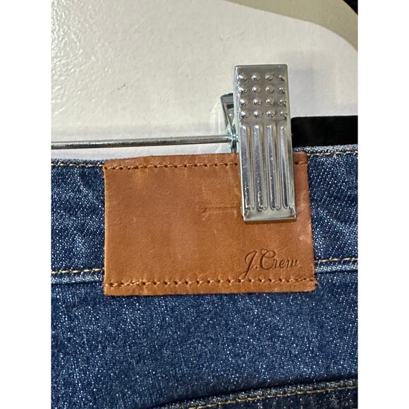 J. Crew 9" Billie Demi Boot Crop Jeans Frayed Hem Plus Size 32 NWT Dark Denim - Picture 12 of 14